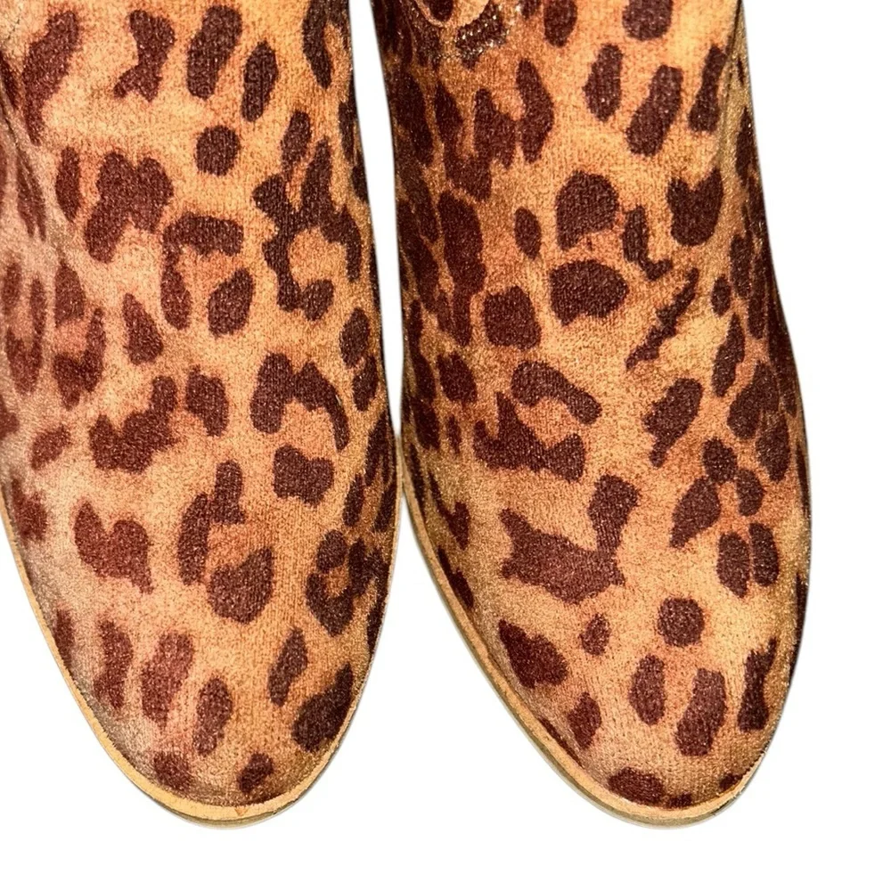 Leopard Print Hey Girl by Corkys Ankle Cowgirl Boots - Size 7 NWOB - Picture 7 of 12